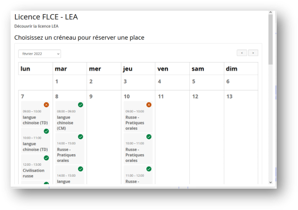 logiciel de gestion des inscriptions à un événement universitaire.